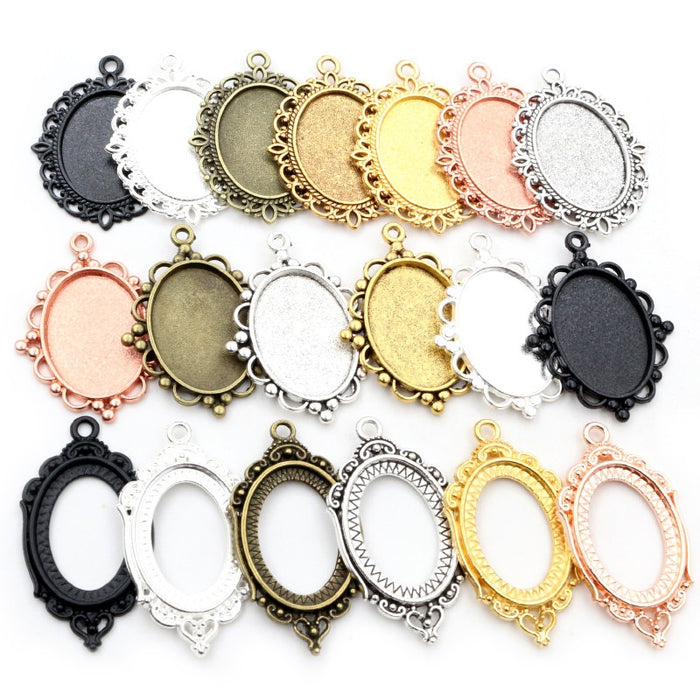 18x25mm Gold Zinc Alloy Charm Pendant No.646616 for DIY Necklace Bracelet Jewelry Making