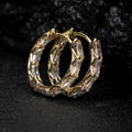 Premium Diamond Inlaid Spliced Ear Cuffs, Versatile Geometric Earrings For Women Summer Fashion view 3