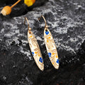 Creative Floral Long Bar Drop Hook Earrings For Women, European American Cross-Border Ear Jewelry view 5