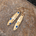 Creative Floral Long Bar Drop Hook Earrings For Women, European American Cross-Border Ear Jewelry view 3