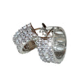 Hip Hop Bubble Earrings With Micro Pave Detail, Celebrity Style Metal Fashion Jewelry For Women view 5