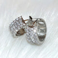 Hip Hop Bubble Earrings With Micro Pave Detail, Celebrity Style Metal Fashion Jewelry For Women view 2