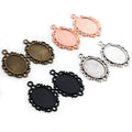 13x18mm Gold Zinc Alloy Charm Pendant for DIY Necklace Bracelet Jewelry Making view 2