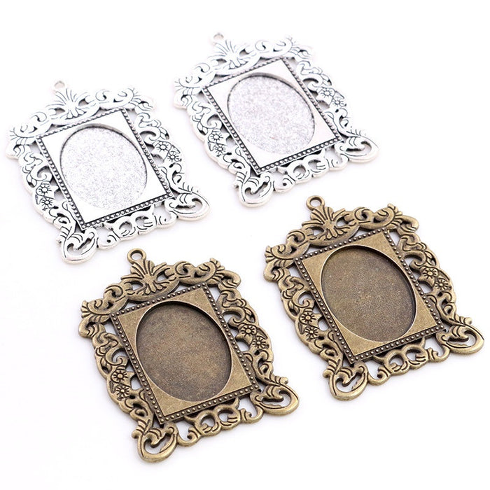 18x25mm Gold Zinc Alloy Charm Pendant No.507684 for DIY Necklace Bracelet Jewelry Making