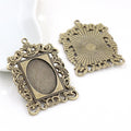 18x25mm Gold Zinc Alloy Charm Pendant No.507684 for DIY Necklace Bracelet Jewelry Making view 3