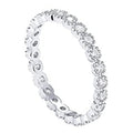 New Micro Pave Engagement Ring, Simple Versatile Band Ring And Fashion Midi Ring view 2