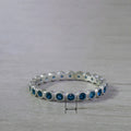 New Micro Pave Engagement Ring, Simple Versatile Band Ring And Fashion Midi Ring view 4