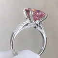 European American Large Oval Simulated Diamond Ring For Women, Wedding Jewelry view 1