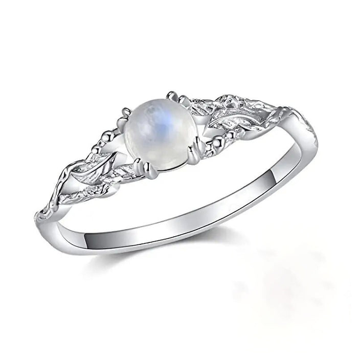 Minimal Vintage Hollow Round Textured Ring European Style Statement Finger Jewelry