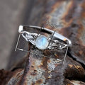 Minimal Vintage Hollow Round Textured Ring European Style Statement Finger Jewelry view 4