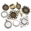 18mm Gold Zinc Alloy Charm Pendant for DIY Necklace Bracelet Jewelry Making view 1
