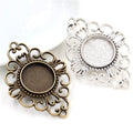 18mm Gold Zinc Alloy Charm Pendant for DIY Necklace Bracelet Jewelry Making view 2