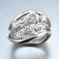Vintage French Hollow Multi Layer Vine Leaf Index Finger Ring For Fashion Jewelry view 5