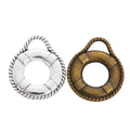 Vintage Alloy Swim Ring Lifebuoy Charm Pendant For DIY Jewelry Accessories view 2
