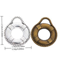 Vintage Alloy Swim Ring Lifebuoy Charm Pendant For DIY Jewelry Accessories view 1