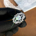 New Crown Ring With Hollow Geometric Design, Bold High End Fashion Finger Ring view 5