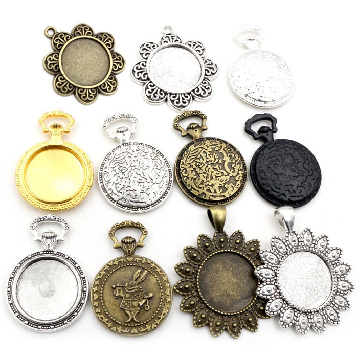 20mm Gold Zinc Alloy Charm Pendant No.072337 for DIY Necklace Bracelet Jewelry Making