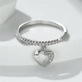 Minimalist Hollow Heart Index Finger Ring For Women Niche Versatile Pendant Design Jewelry view 2