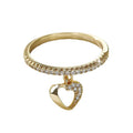 Minimalist Hollow Heart Index Finger Ring For Women Niche Versatile Pendant Design Jewelry view 5