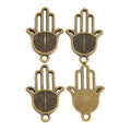 Zinc Alloy Hand Charm Pendant No.323470 for DIY Necklace Bracelet Jewelry Making view 2
