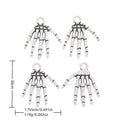 Antique Silver Zinc Alloy Skull Hand Charm Pendant for DIY Necklace Bracelet Jewelry Making view 1