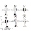 Antique Silver Zinc Alloy Airplane Charm Pendant No.912708 for DIY Necklace Bracelet Jewelry Making view 1