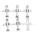 Antique Silver Zinc Alloy Airplane Charm Pendant No.912708 for DIY Necklace Bracelet Jewelry Making view 2