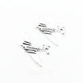 Antique Silver Zinc Alloy Airplane Charm Pendant No.484467 for DIY Necklace Bracelet Jewelry Making view 1