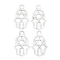 Zinc Alloy Starburst Hand Charm Pendant for DIY Necklace Bracelet Jewelry Making view 4