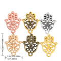 Zinc Alloy Hollow Hand Charm Pendant No.306491 for DIY Necklace Bracelet Jewelry Making view 1