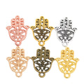Zinc Alloy Hollow Hand Charm Pendant No.306491 for DIY Necklace Bracelet Jewelry Making view 5