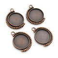 16mm Zinc Alloy Charm Pendant for DIY Necklace Bracelet Jewelry Making view 3