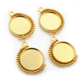 16mm Zinc Alloy Charm Pendant for DIY Necklace Bracelet Jewelry Making view 4