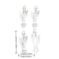 Antique Silver Zinc Alloy Hand Gesture Charm Pendant No.010411 for DIY Necklace Bracelet Jewelry Making view 1