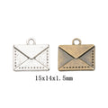 Zinc Alloy Envelope Charm Pendant No.203797 for DIY Necklace Bracelet Jewelry Making view 1