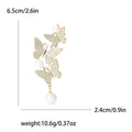 Copper Zircon Butterfly Brooch Pin For Suits Dresses And Formalwear view 4
