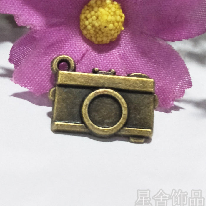 Alloy Camera Charm Pendant 18x12mm