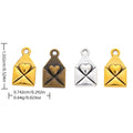 Zinc Alloy Envelope Charm Pendant for DIY Necklace Bracelet Jewelry Making view 1