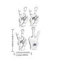 Antique Silver Zinc Alloy Peace Hand Charm Pendant for DIY Necklace Bracelet Jewelry Making view 1