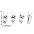 Antique Silver Zinc Alloy Hand Gesture Charm Pendant for DIY Necklace Bracelet Jewelry Making view 1