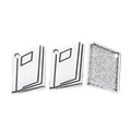 Antique Silver Zinc Alloy Book Charm Pendant No.946109 for DIY Necklace Bracelet Jewelry Making view 2