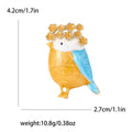 Fashion Alloy Enamel Bird Wreath Brooch For Women's Clothing view 4