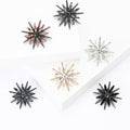 Alloy Rhinestone Eight Point Star Brooch Pin For Suit Dress view 1