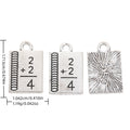 Antique Silver Zinc Alloy Book Charm Pendant for DIY Necklace Bracelet Jewelry Making view 1