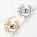 Alloy Evil Eye Brooch Pin For Stylish Apparel Decoration view 1