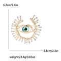 Alloy Evil Eye Brooch Pin For Stylish Apparel Decoration view 6