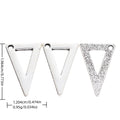 Antique Silver Zinc Alloy Triangle Ruler Charm Pendant for DIY Necklace Bracelet Jewelry Making view 1