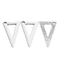 Antique Silver Zinc Alloy Triangle Ruler Charm Pendant for DIY Necklace Bracelet Jewelry Making view 2