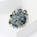 Alloy Rhinestone Sunflower Brooch For Women's Fashion Apparel view 3