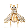 Cute Alloy Rhinestone Bee Brooch Pin For Women's Suits And Cardigans view 5